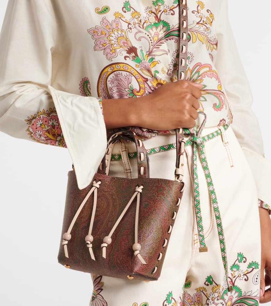 Etro Essential Small coated canvas shoulder bag