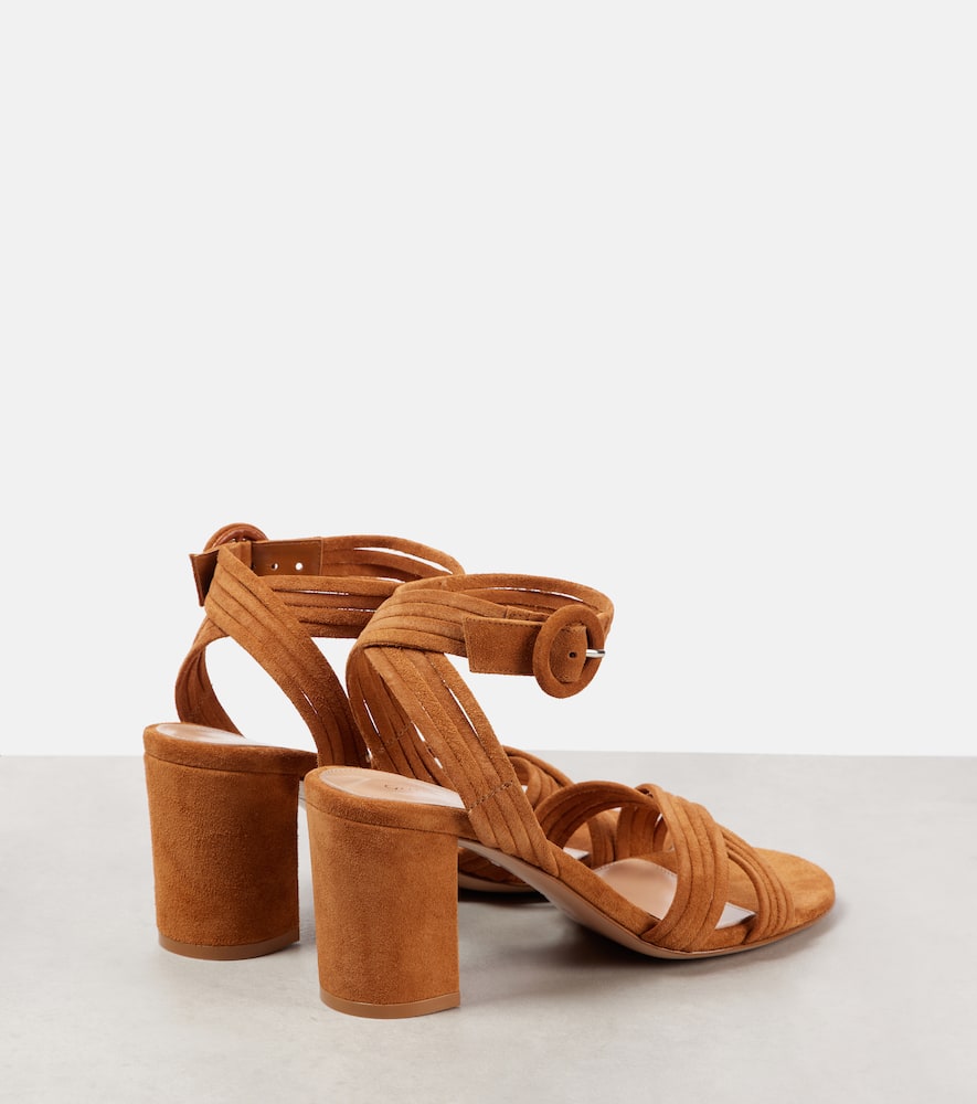 Gianvito Rossi Lianne criss-cross 70 suede sandals