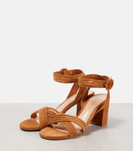 Gianvito Rossi Lianne criss-cross 70 suede sandals