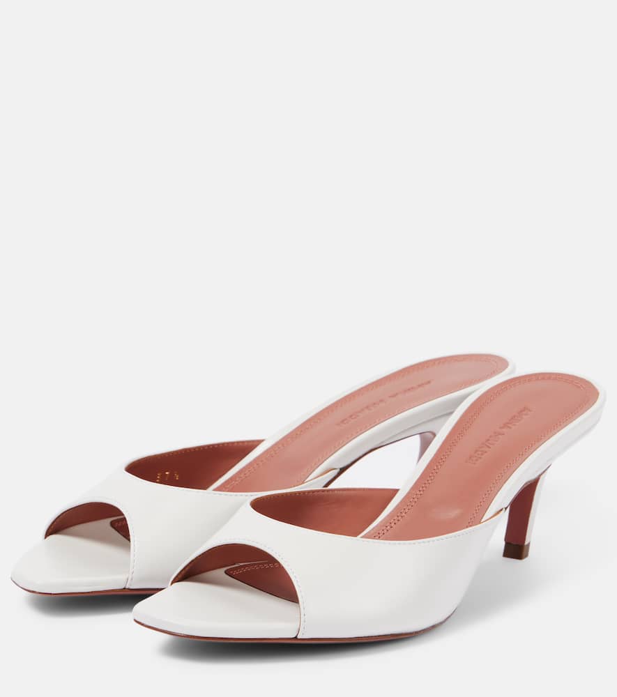 Amina Muaddi Alexa 60 leather mules