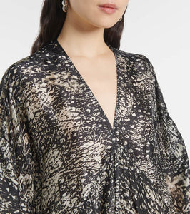 Rick Owens Tommykite draped satin gown