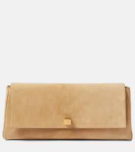 Khaite Audrey suede clutch. Shop Khaite Clutches for women now.
