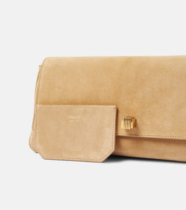 Khaite Audrey suede clutch