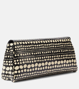 Khaite Audrey snake-effect leather clutch