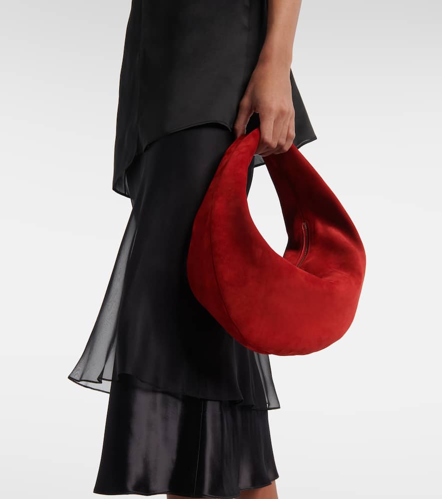 Khaite Olivia Medium suede shoulder bag