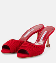 Manolo Blahnik Pirua 70 suede mules