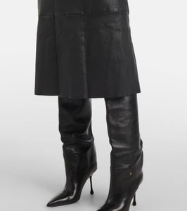 Joseph Kosma leather midi dress