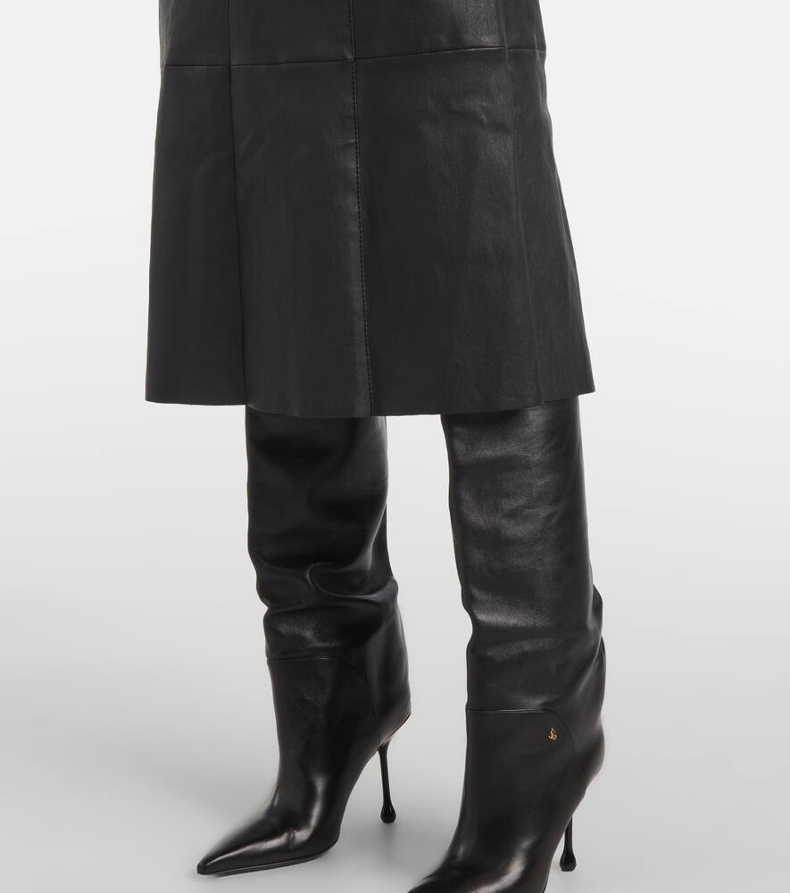 Joseph Kosma leather midi dress