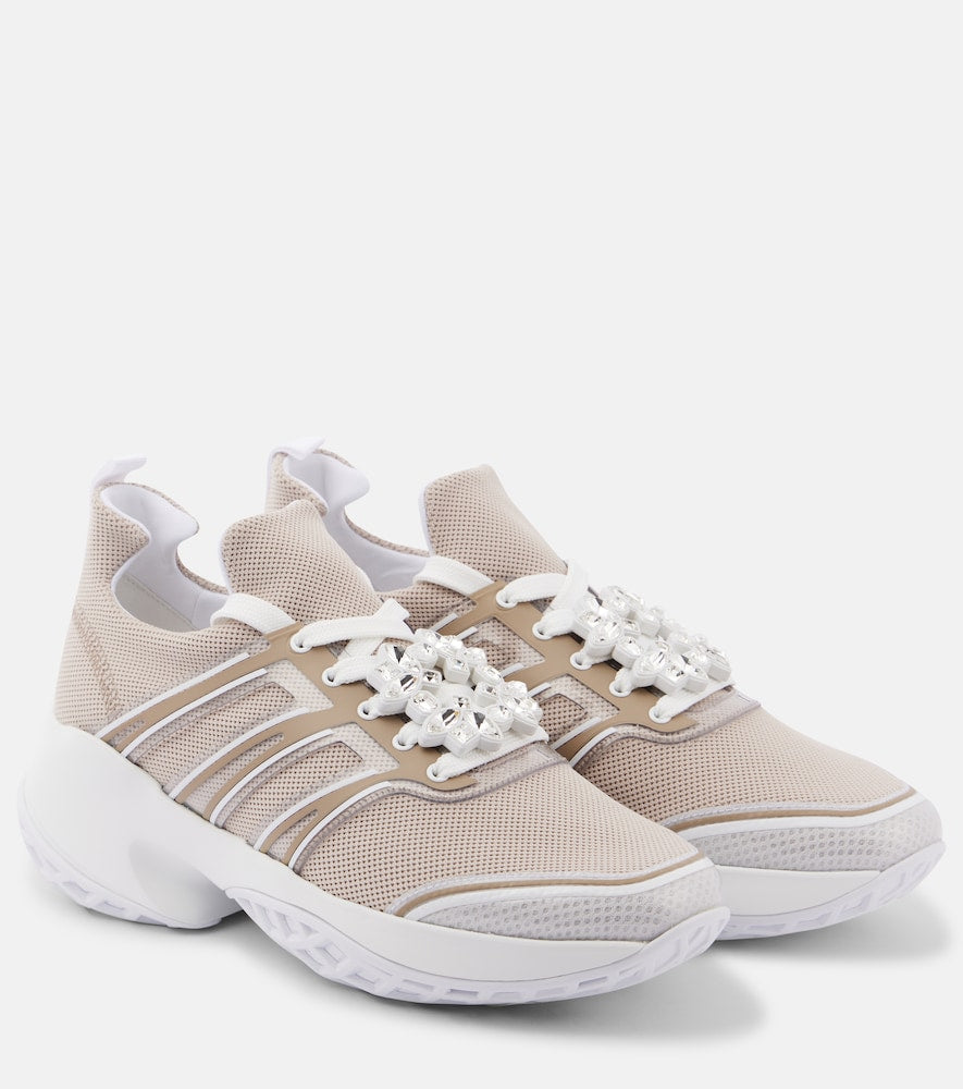 Roger Vivier Viv' Run embellished platform sneakers