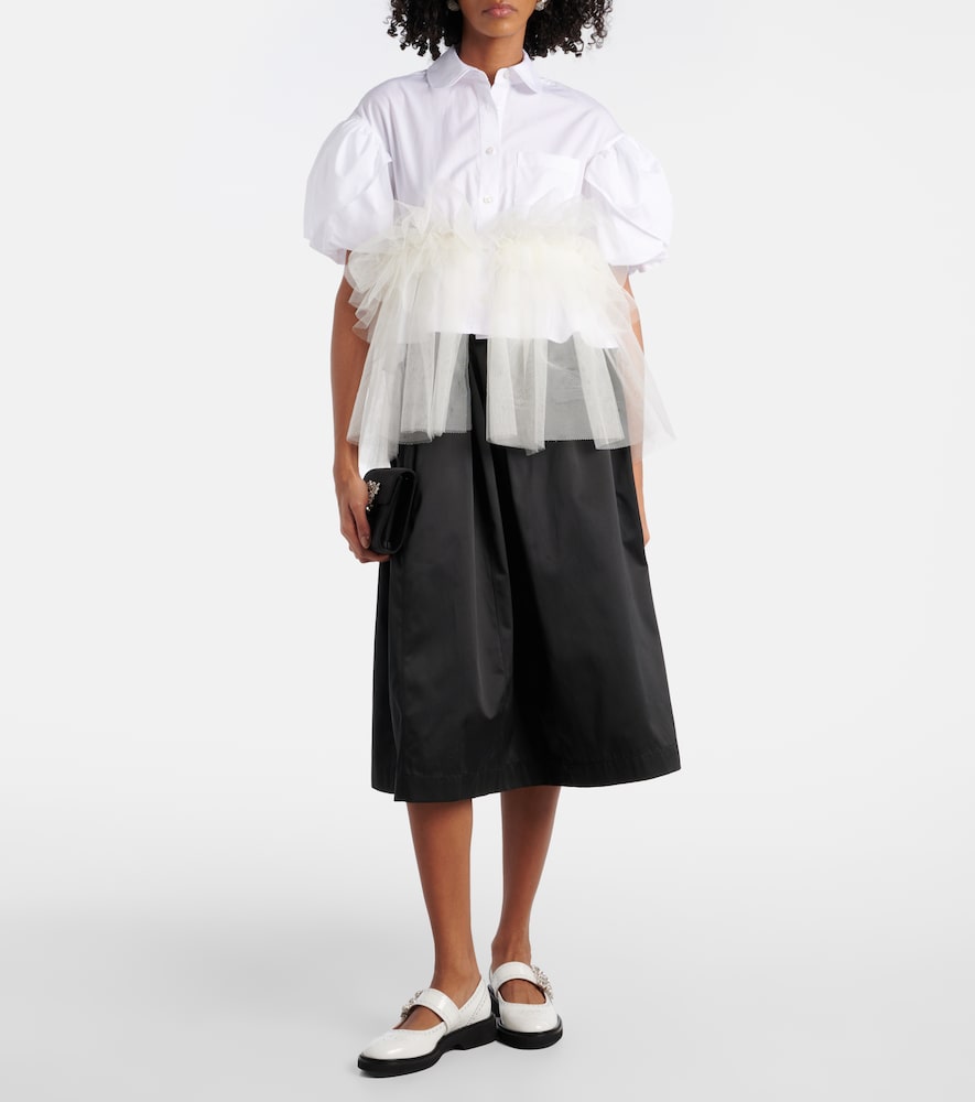 Roger Vivier Viv' Rangers Flower leather Mary Jane flats