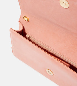 Manolo Blahnik Maygot suede clutch