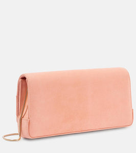 Manolo Blahnik Maygot suede clutch
