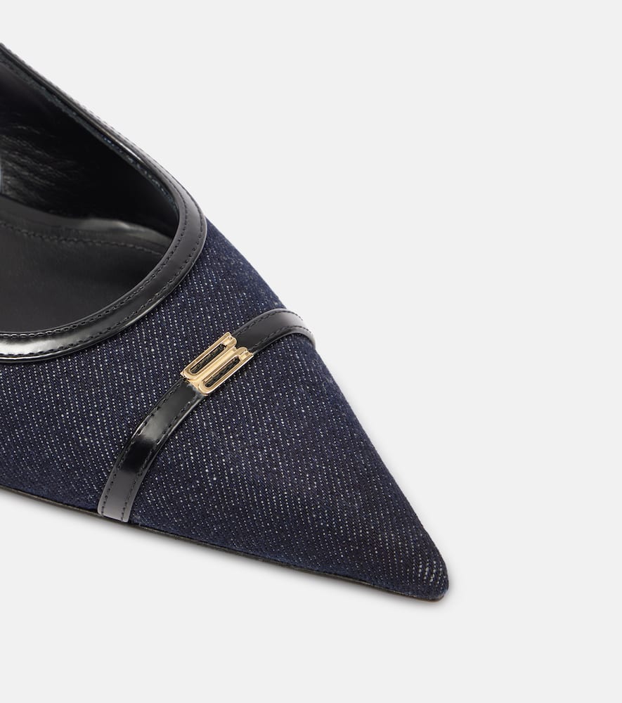 Victoria Beckham Denim slingback pumps