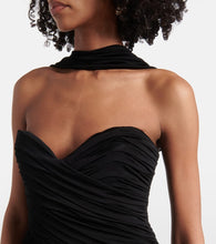 The New Arrivals Ilkyaz Ozel Samsara ruched strapless gown