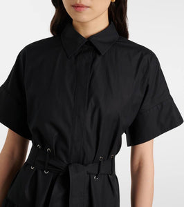 Max Mara Agoraio pleated cotton shirt dress