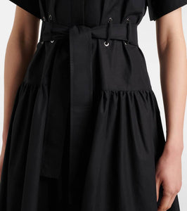 Max Mara Agoraio pleated cotton shirt dress