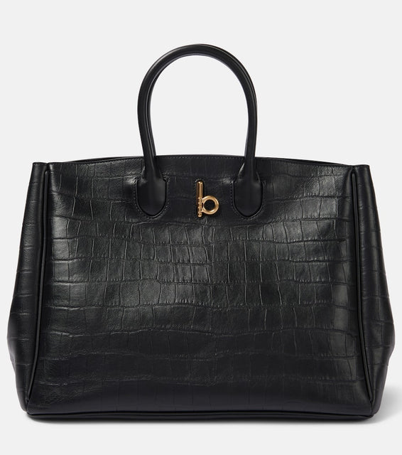 Burberry Rocking Horse Medium leather tote bag. Shop Burberry Top-Handle Bags for women now.