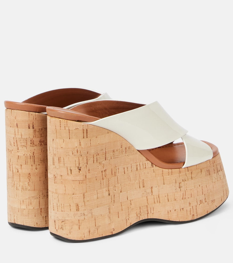 Paris Texas Mara 135 patent leather platform sandals