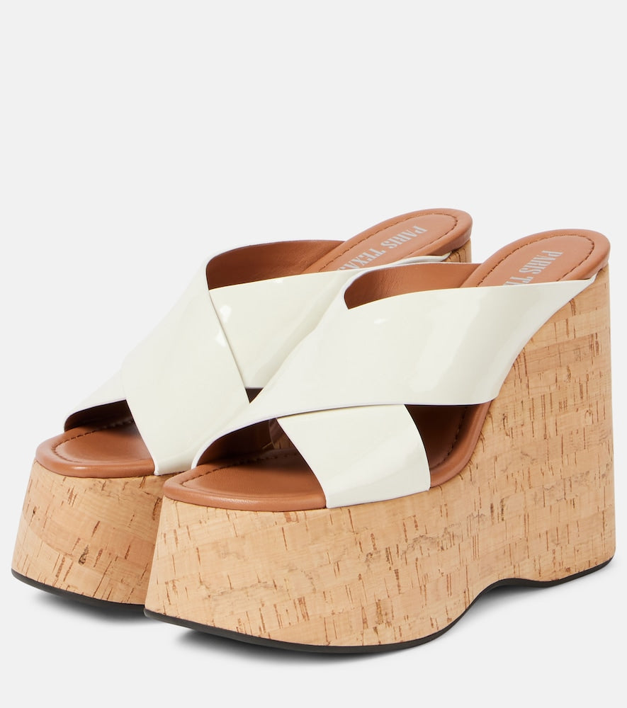 Paris Texas Mara 135 patent leather platform sandals