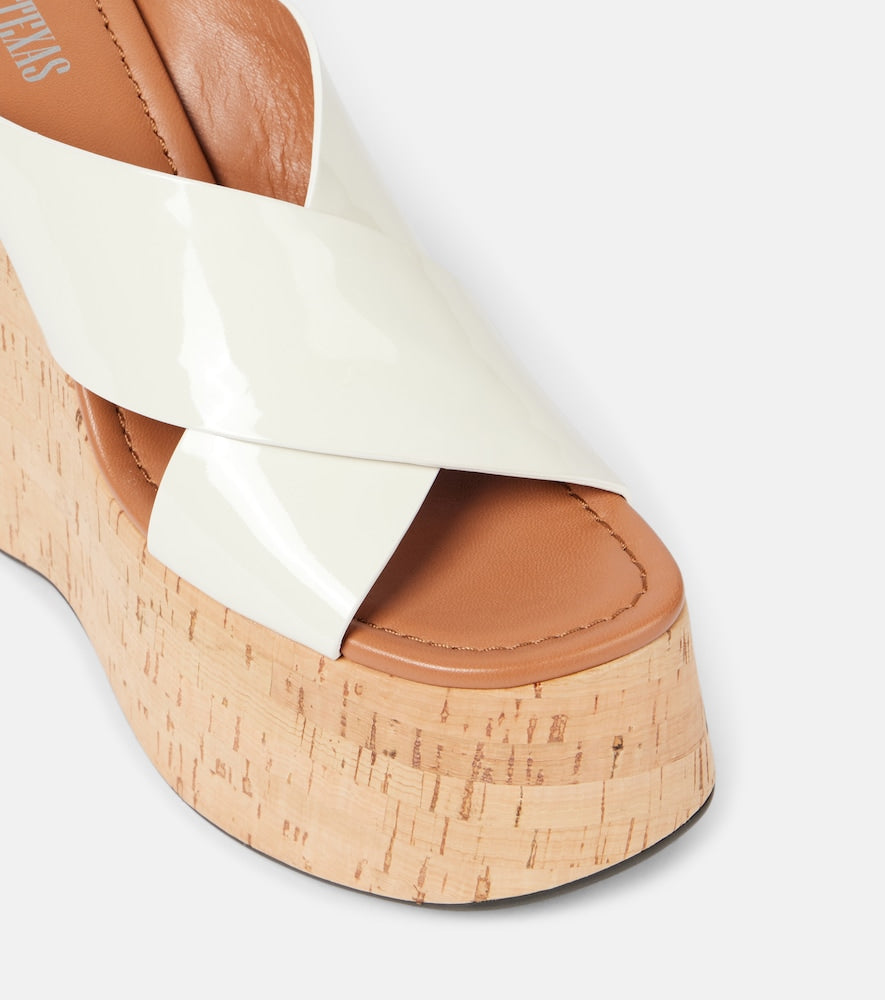 Paris Texas Mara 135 patent leather platform sandals
