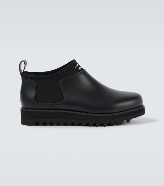 Comme des Garcons Homme Logo leather boots