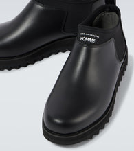 Comme des Garcons Homme Logo leather boots