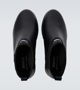 Comme des Garcons Homme Logo leather boots