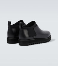 Comme des Garcons Homme Logo leather boots