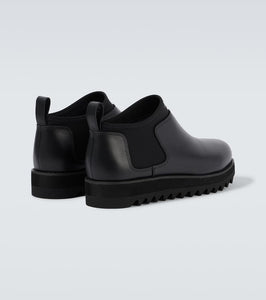 Comme des Garcons Homme Logo leather boots