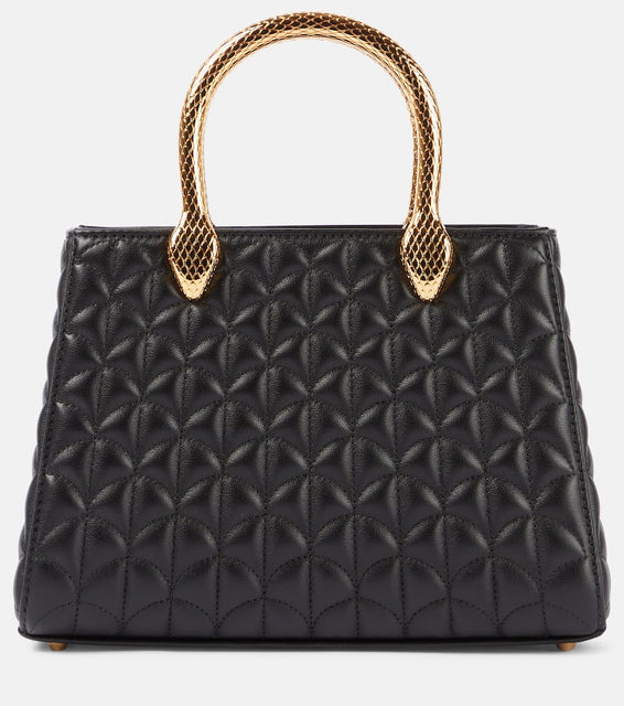 Bvlgari Serpentine Duo leather tote bag. Shop Bvlgari Top-Handle Bags for women now.