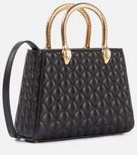 Bvlgari Serpentine Duo leather tote bag