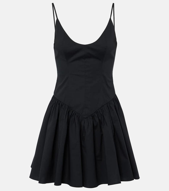 Staud Dena cotton poplin minidress