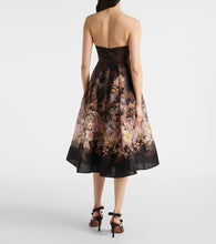 Zimmermann Illuminate Draped linen and cotton midi dress