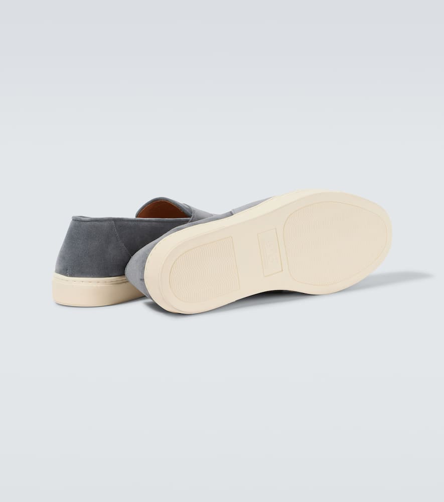 George Cleverley Joey II suede loafers