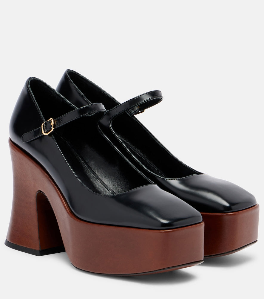 Chloe Janis patent leather Mary Jane pumps