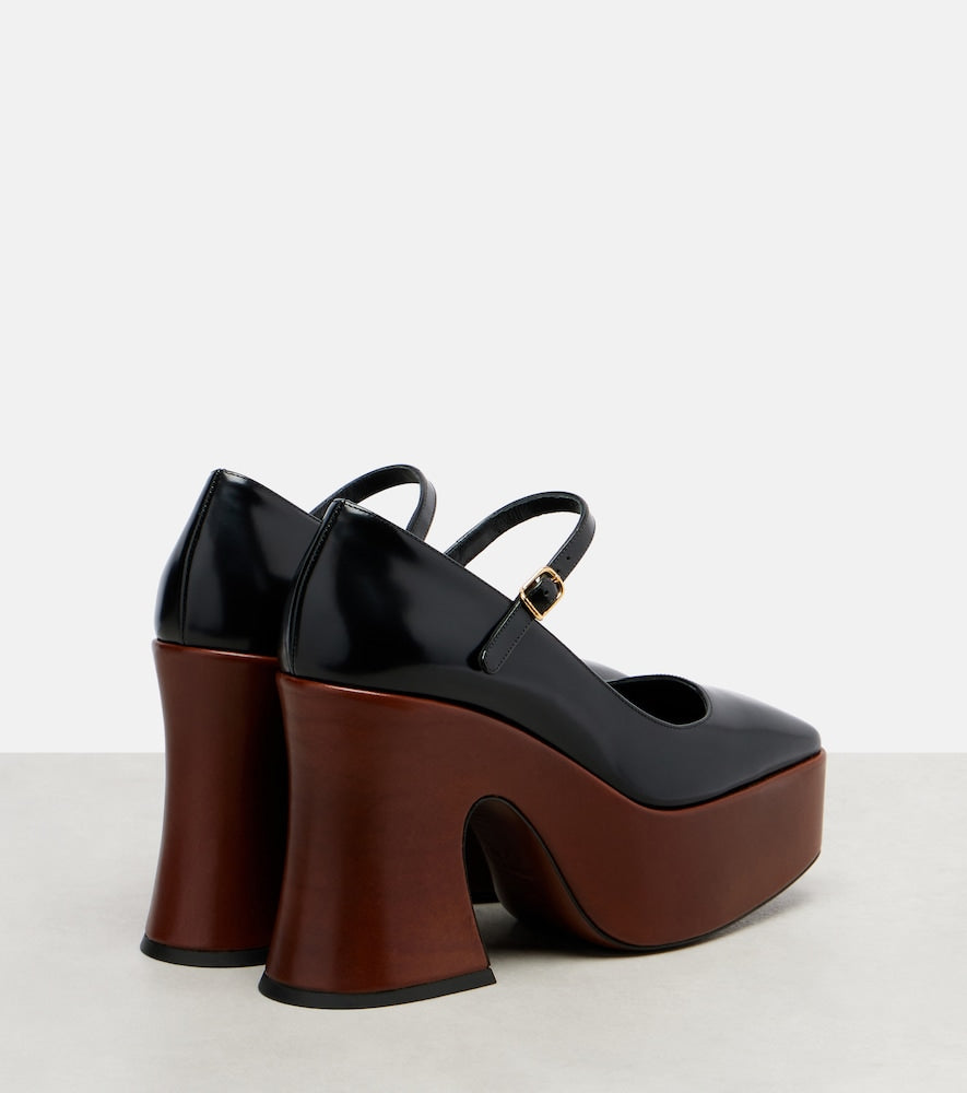 Chloe Janis patent leather Mary Jane pumps