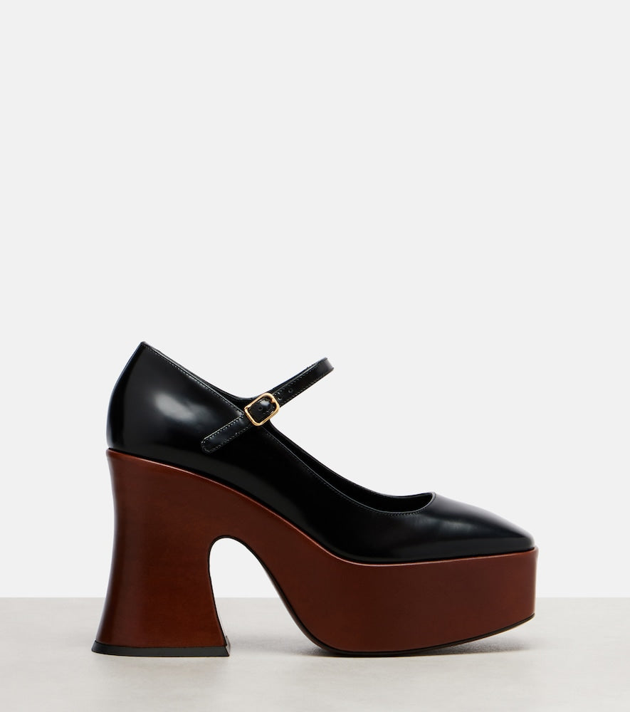 Chloe Janis patent leather Mary Jane pumps