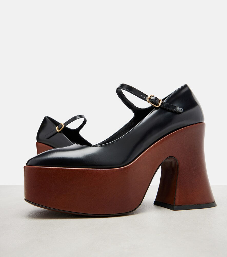 Chloe Janis patent leather Mary Jane pumps