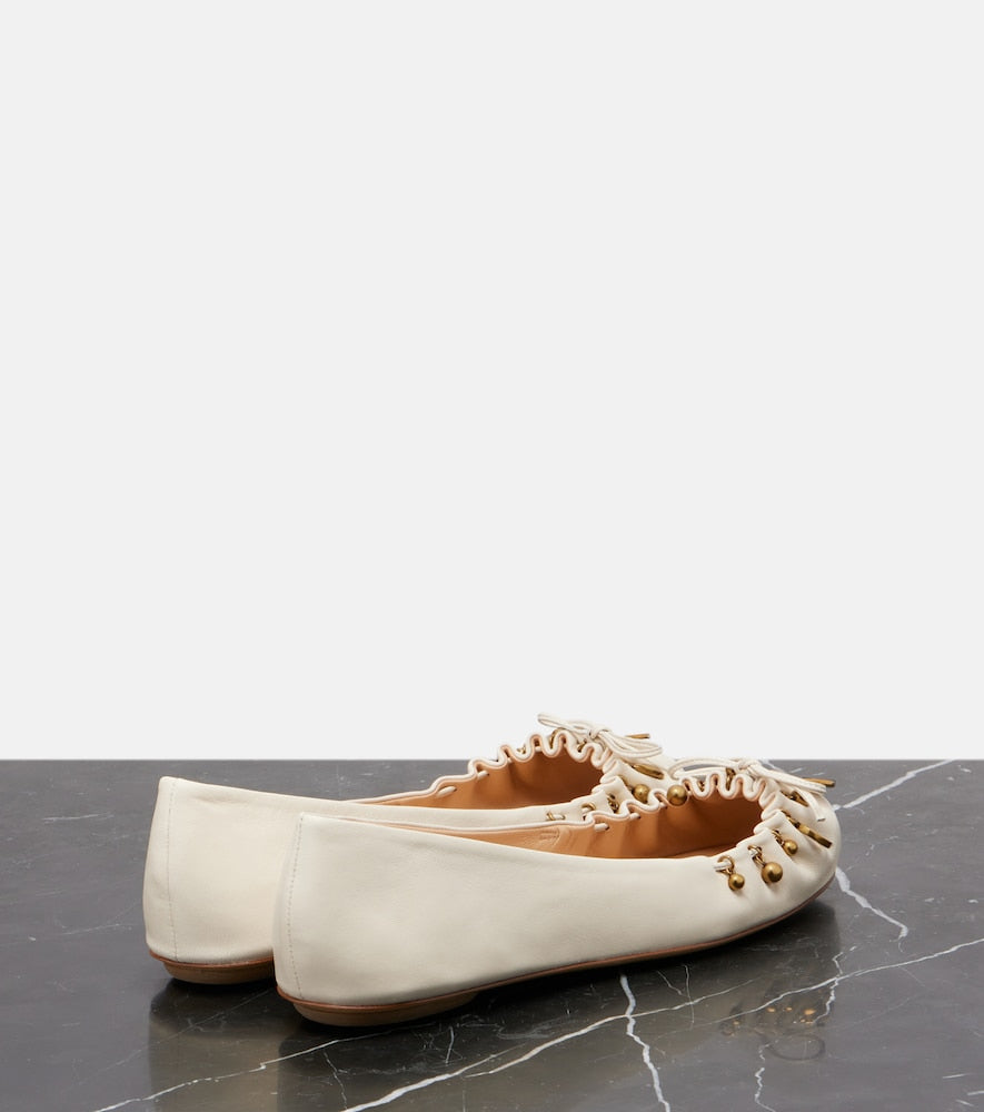 Chloe Chloe Charms leather ballet flats