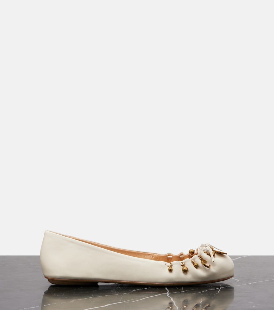 Chloe Chloe Charms leather ballet flats