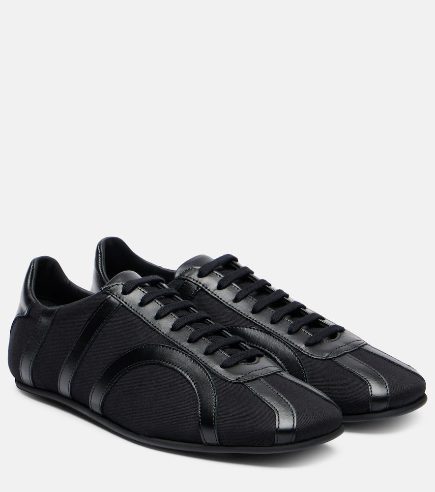 Toteme Leather-trimmed sneakers