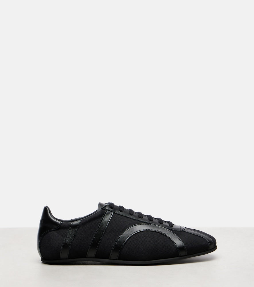Toteme Leather-trimmed sneakers
