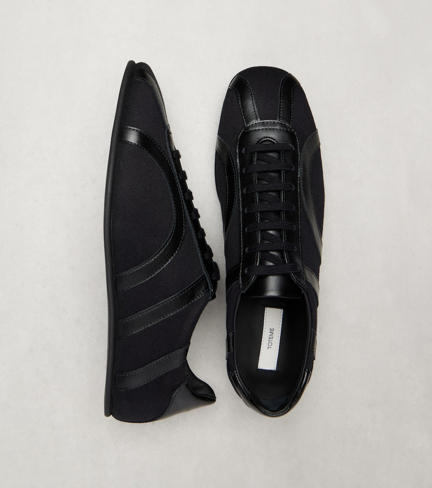 Toteme Leather-trimmed sneakers