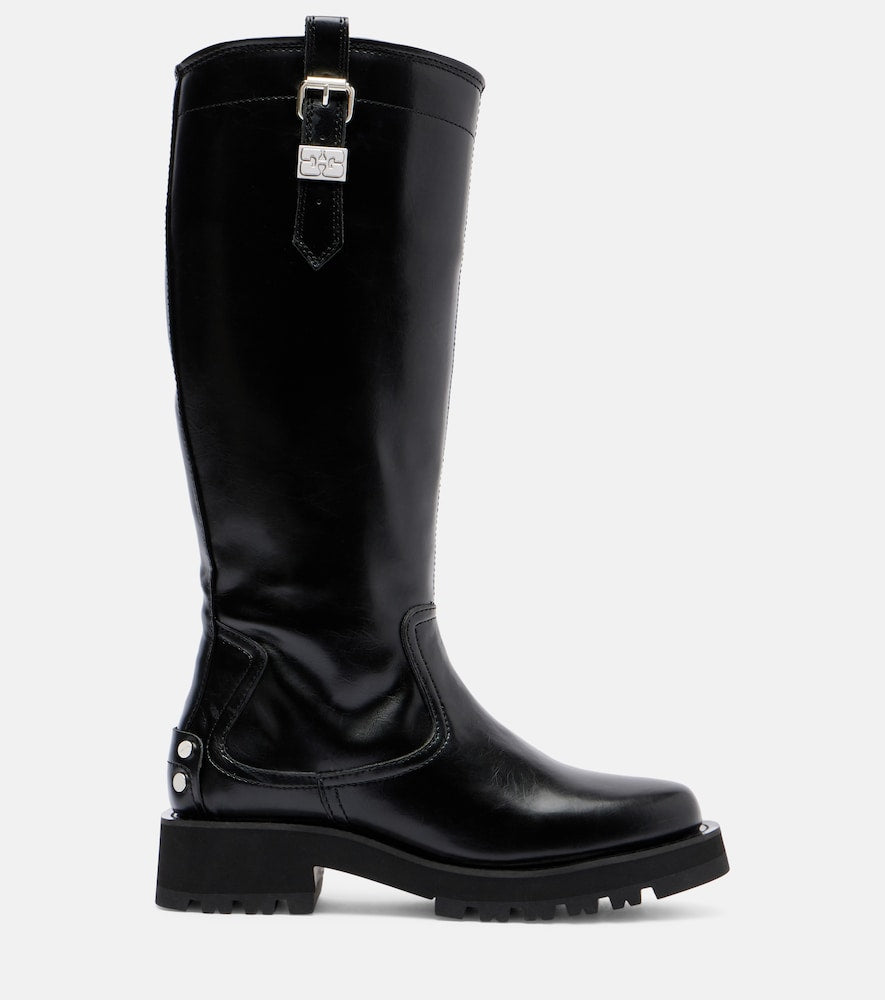 Ganni Studs knee-high boots