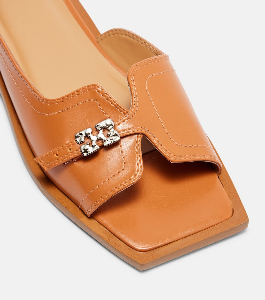 Ganni Butterfly slides