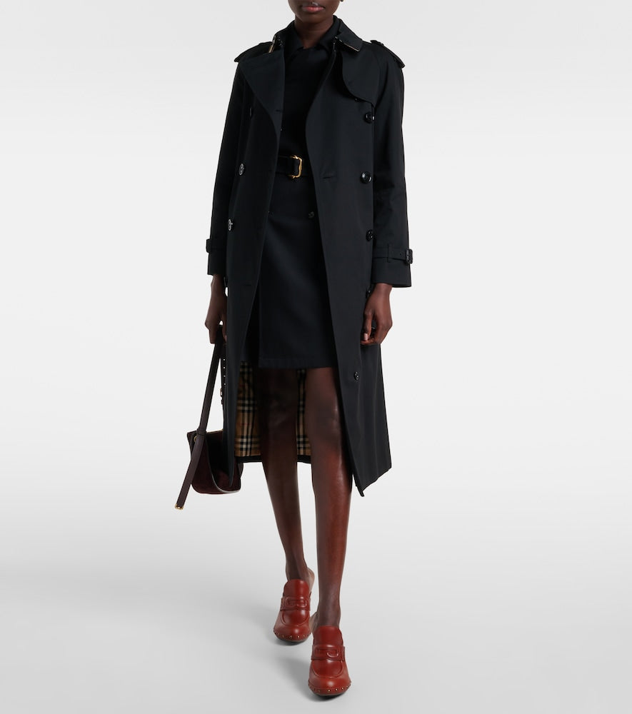 Burberry 75 leather mules