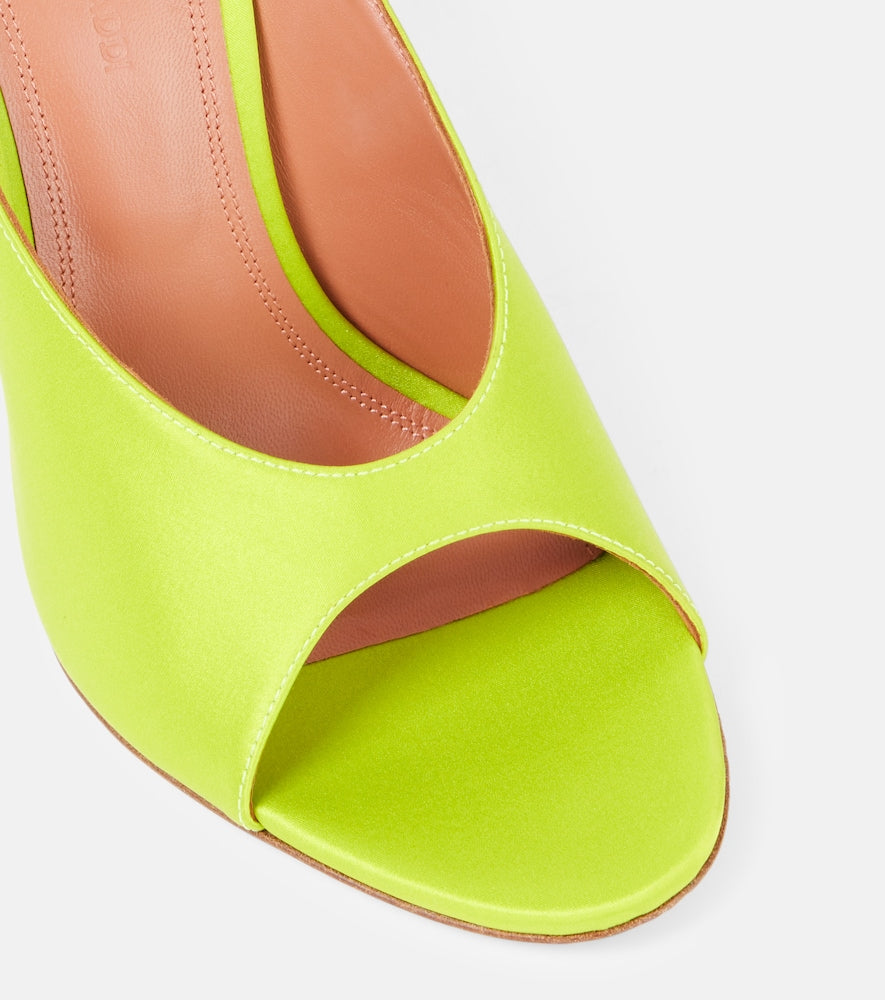 Amina Muaddi Anok 105 satin mules