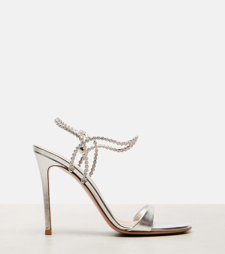 Gianvito Rossi Eternity embellished leather sandals