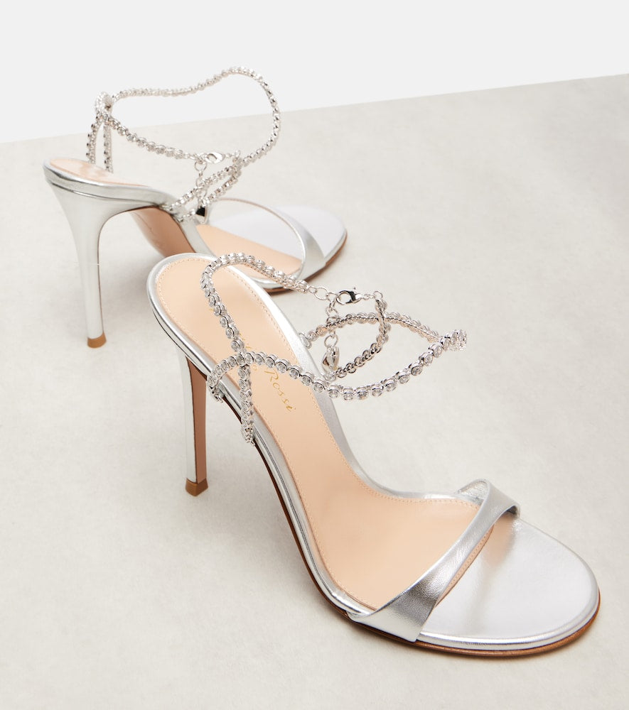 Gianvito Rossi Eternity embellished leather sandals