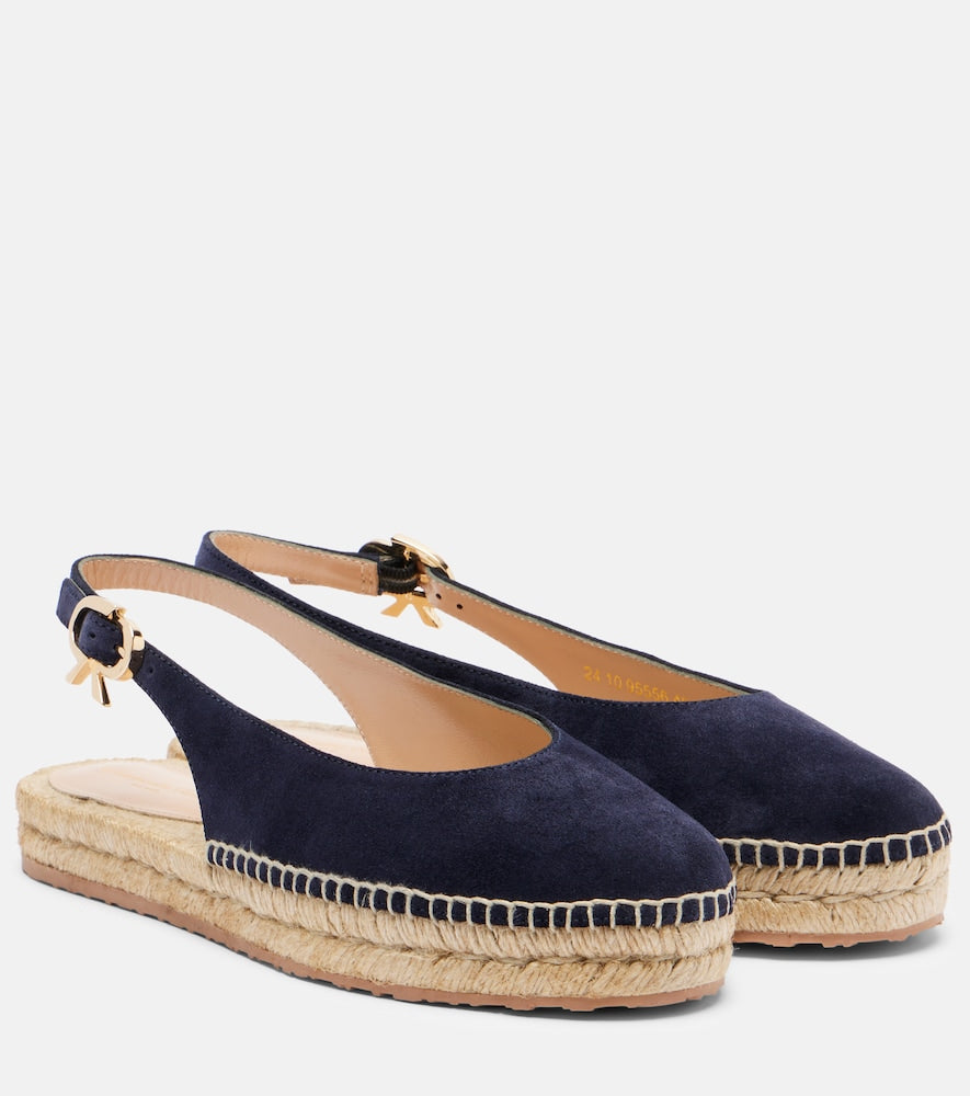 Gianvito Rossi Paz suede slingback espadrilles